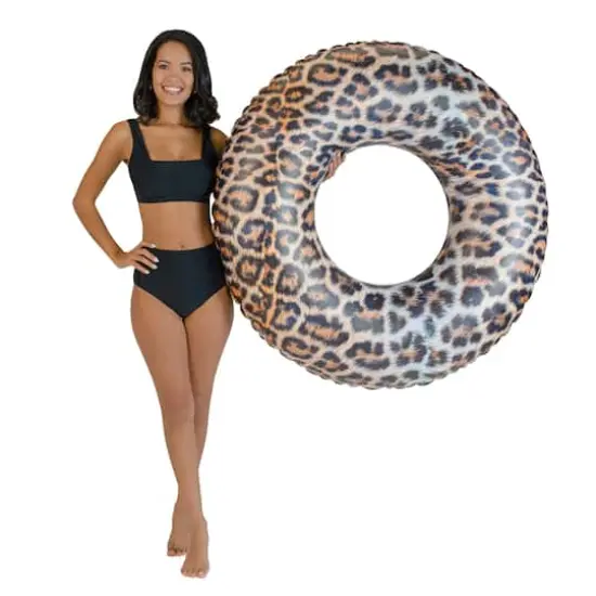 PoolCandy Leopard Print Jumbo Pool Tube {1}