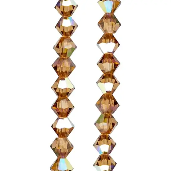 Preciosa Glass Crystal Bicone Beads, 4mm by Bead Landing&trade; Light Colorado Topaz AB {1}