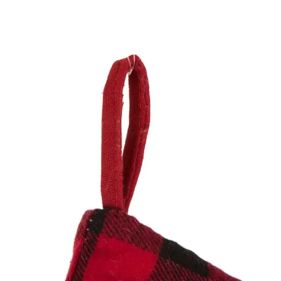 Glitzhome&reg; Pre-Lit 21" Cat Embroidered Linen Christmas Stocking with LED Lighting {4}