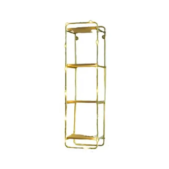 NEX&trade; 19.25" Gold Iron Pilaster Shelf {1}
