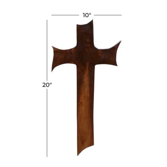 Brown Teak Wood Eclectic Style Wall Decor 20" x 10" x 1" {7}