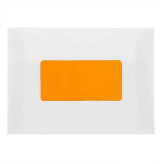 JAM Paper Standard Address Labels, 120ct. Neon Fluorescent Orange {7}