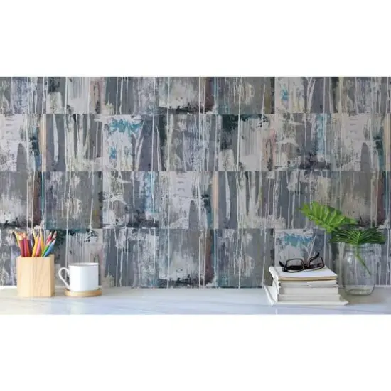 RoomMates Washout Peel & Stick Wallpaper Blue/Purple {7}