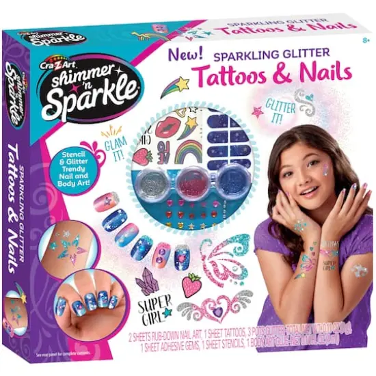 Cra-Z-Art&reg; Shimmer 'n Sparkle Sparkling Glitter Tattoos & Nails {7}