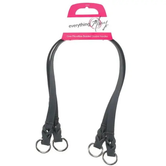 Everything Mary 24" Braided Microfiber Handles, 2ct. Gray {1}