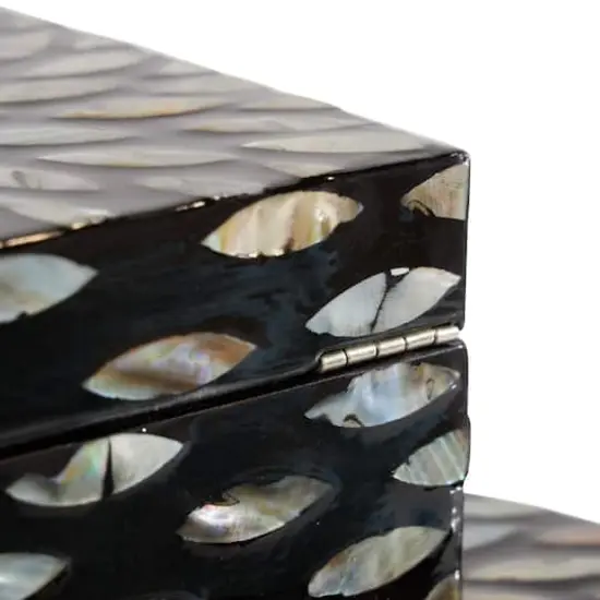 Black Mother of Pearl Geometric Box Set {7}