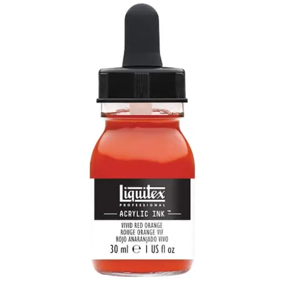 Liquitex&reg; Professional Acrylic INK!, 1oz.Vivid Red Orange {1}