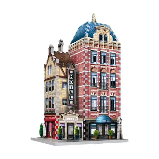 Urbania Collection - 4 3D Puzzles: Hotel, Cinema, Cafe, and Fire Station: 1165 Pcs {13}