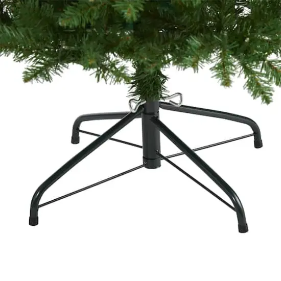 6ft. Pre-Lit Green Mountain Pine Artificial Christmas Tree, Clear LED Lights {5}