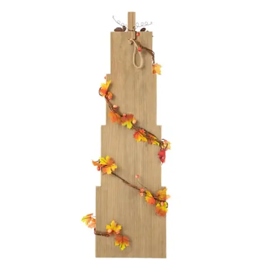 Glitzhome&reg; 3ft. Wood Fall Porch D&eacute;cor {8}