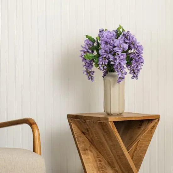 Artificial Lavender Wisteria Bush {3}