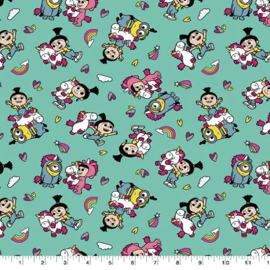 Universal Illumination Minions Fluffy Trio Toss Cotton Fabric {1}