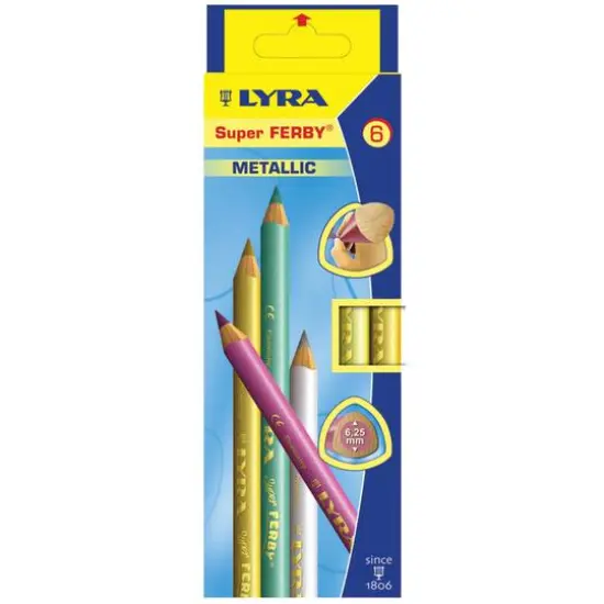 Lyra Super FERBY&reg; 6 Color Metallic Pencil Set {1}
