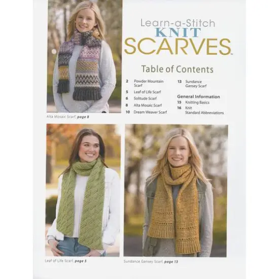 Annie's Learn A Stitch Knit Scarves Book {4}