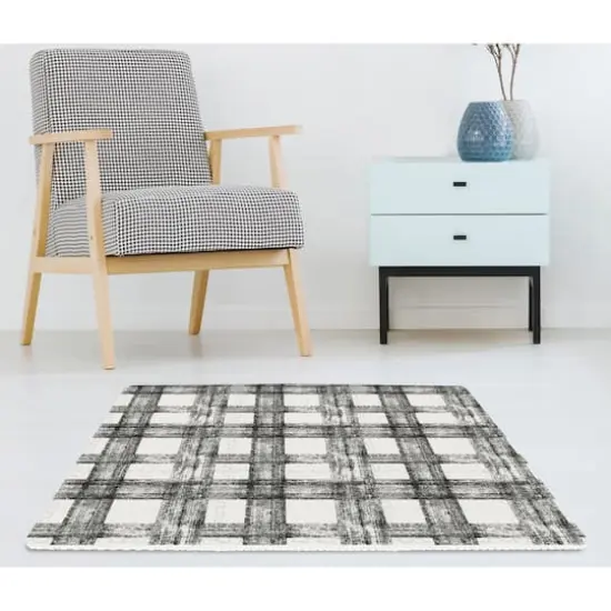 FloorPops Sawyer Plaid Interlocking Floor Tiles {3}