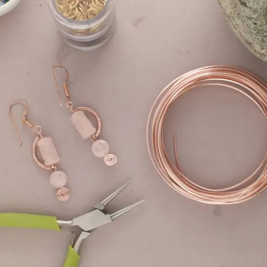 The Beadsmith&reg; Wire Elements&trade; 21 Gauge Tarnish Resistant Medium Temper Square Wire, 4yd.Rose Gold {6}