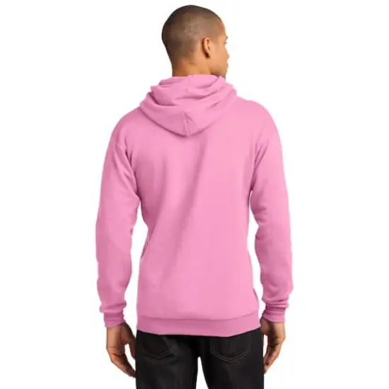 Port & Company&reg; Brights Core Fleece Pullover Hooded Sweatshirt Candy Pink {6}