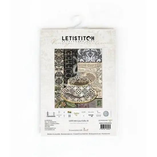Letistitch Lion Coffee B Counted Cross Stitch Kit {4}