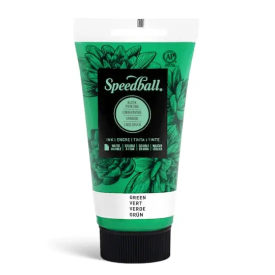 Speedball&reg; Water-Soluble Block Printing Ink Green {1}