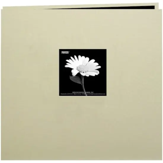 Pioneer&reg; Book Cloth Cover Post Bound Album, 8" x 8" Biscott Beige {1}