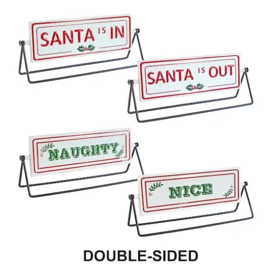 Reversible Santa Sign Set {1}