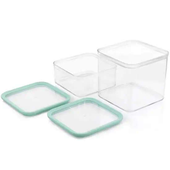 Martha Stewart Plastic Stackable Container Set with Lids {6}