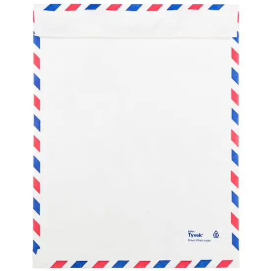 JAM Paper 9" x 12" White Airmail Tyvek Envelopes, 25ct. {3}