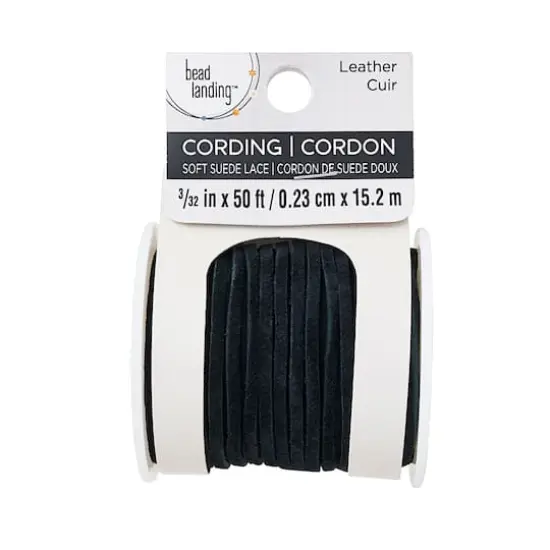 Black Soft Suede Lace Cording by Bead Landing&trade; {4}