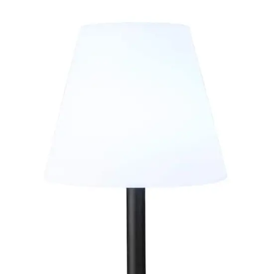 Hello Honey&reg; 57.75" Black Touch Sensor Metal Solar Floor Lamp {10}