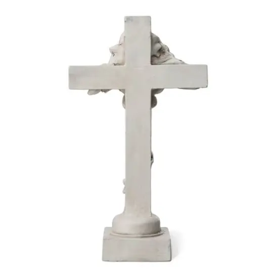 Glitzhome&reg; 21" Holy Cross with Lily Garden Statue {8}