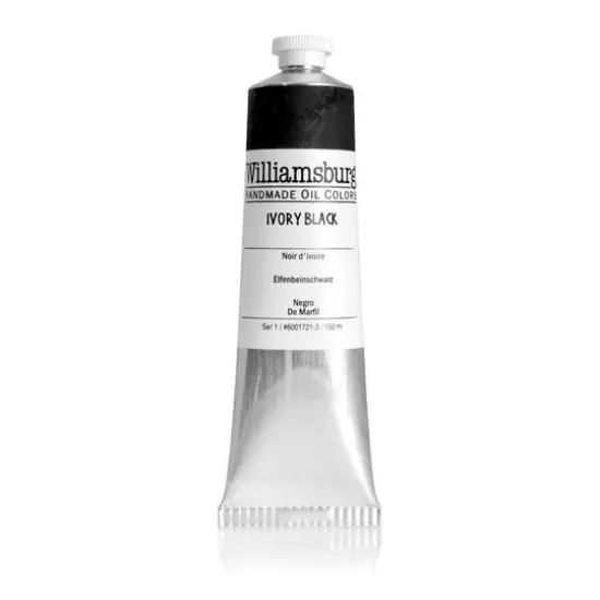 Williamsburg&reg; Artist Oil Colors, 150mL Ivory Black {1}