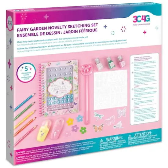 Make It Real&trade; 3C4G&reg; Fairy Garden Novelty Sketching Set {4}
