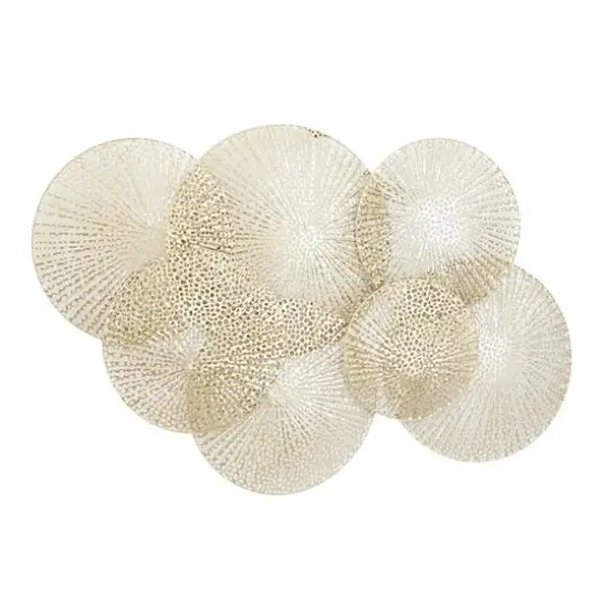 Gold Metal Contemporary Wall Decor, 31" x 49" x 2" {3}