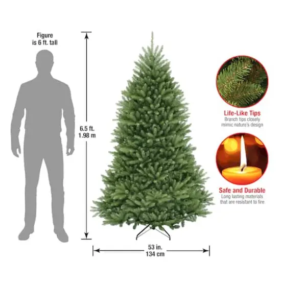6.5ft. Unlit Dunhill&reg; Fir Full Artificial Christmas Tree {7}