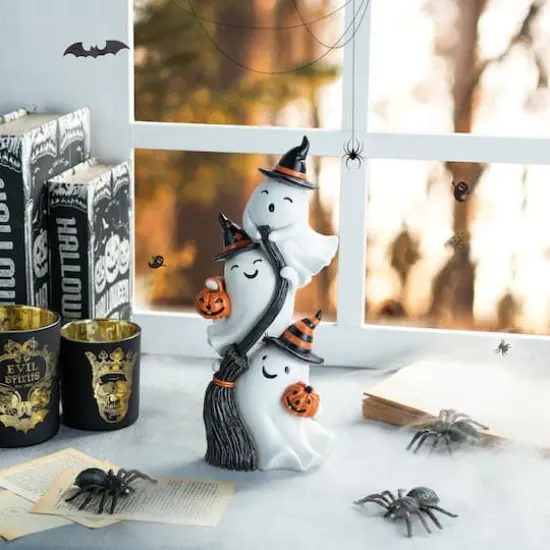 Glitzhome&reg; 13" Halloween Stacked Ghost Table D&eacute;cor {3}