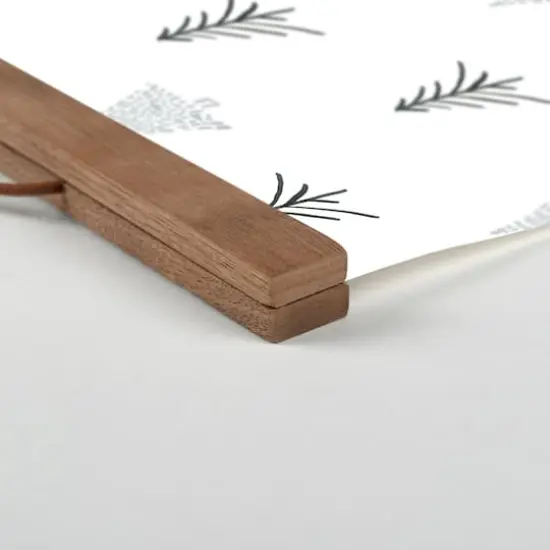 Primitive Winter Forest Teak Hanging Canvas {3}