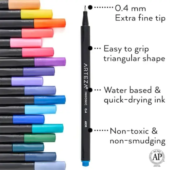 Arteza&reg; Inkonic&reg; 48 Color Fineliner Pen Set {4}