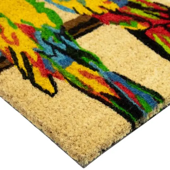 Multicolor Parrots Doormat {7}