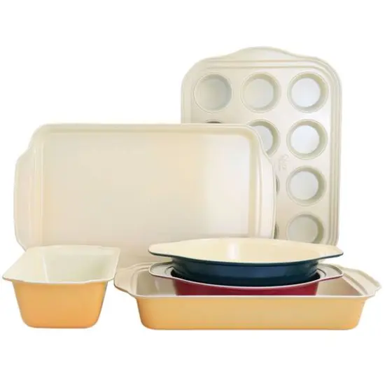 Spice by Tia Mowry Savory Saffron Ceramic Nonstick Bakeware Set {1}