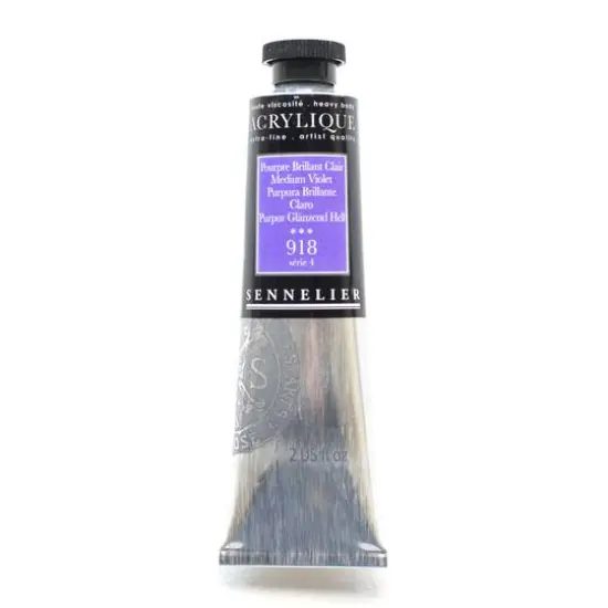 Sennelier Extra Fine Artists' Acrylic Paint, 60mL 918 Medium Violet {1}