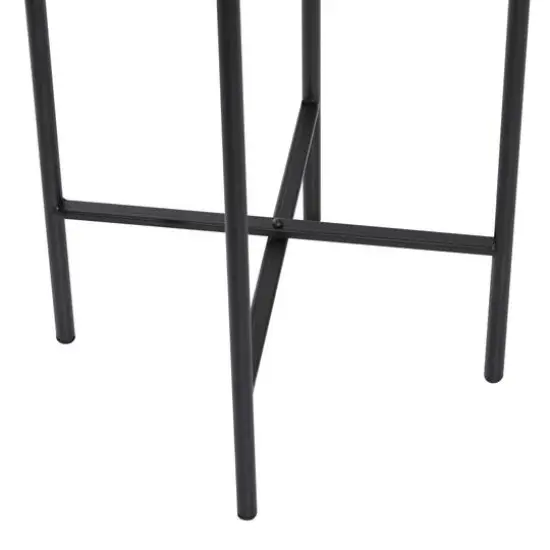 Gold Metal Glam Planter with Black Legs Set {4}