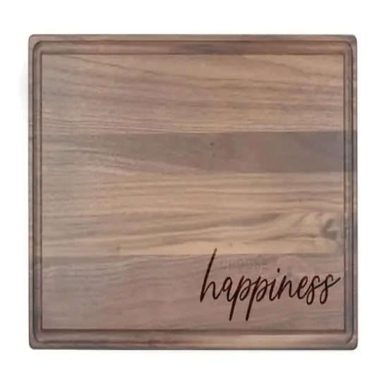 Choose Happiness 17" x 11" Walnut Cutting Board {1}