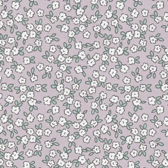 Fabric Editions Purple Peekaboo Blooms Cotton Fabric {4}