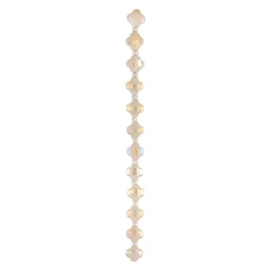 Ivory Faceted Glass Cross Beads, 12mm by Bead Landing&trade; {4}