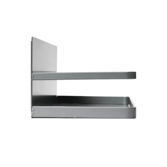 Household Essentials 10" Metal Magnetic Spice Organizer Gray {6}