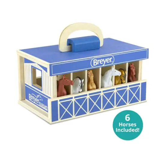Reeves Breyer Horses Breyer Farms Wooden Stable Play Set {1}
