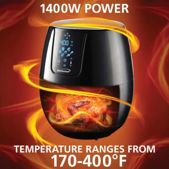 Brentwood 5qt. 1400 Watt Electric Digital Air Fryer {4}