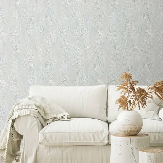 RoomMates Woven Reed Stitch Peel & Stick Wallpaper Gray {4}