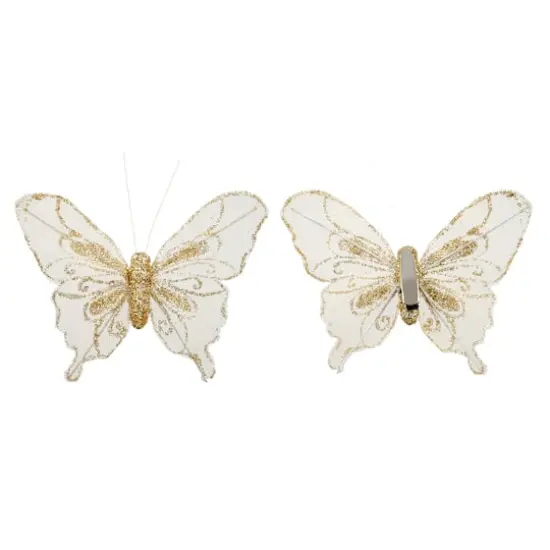 Glitter Butterfly Embellishments, 3ct. by Ashland&reg; Gold {1}