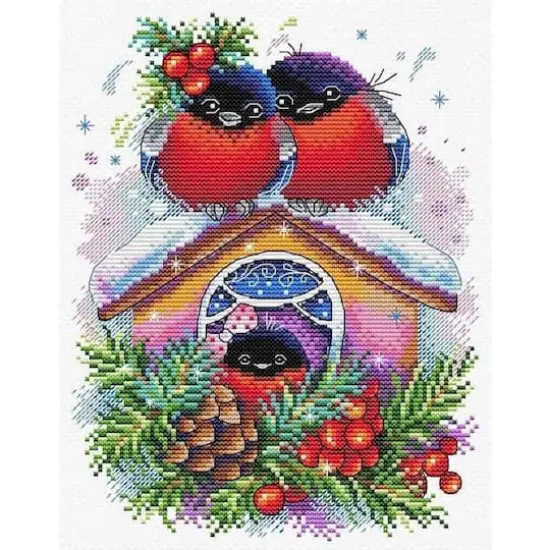Mp Studia Winter House Cross Stitch Kit {3}